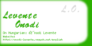 levente onodi business card